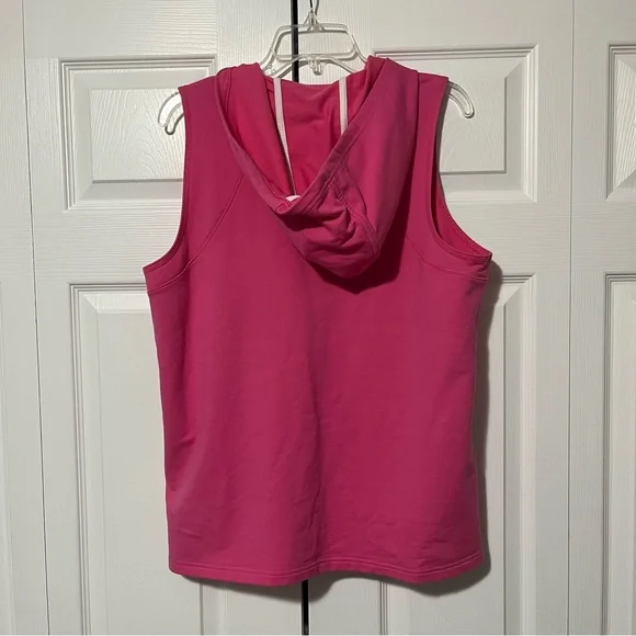 L-RL Lauren Active Ralph Lauren women’s size XL pink zipper hooded vest - Picture 9 of 9